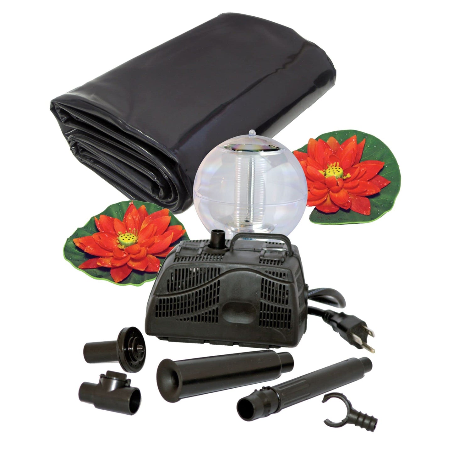 Koolatron 270 Gallon Pond Kit with Lighting, Black, (KSPK-270SL)
