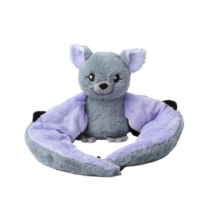 HUGIMALS Hugarounds Berkeley the Bat 2.5 lb Microwaveable & Freezable Weighted Plush Neck & Shoulder Wrap | Soothing, Comforting Hugs for Self-Care & Relaxation | Unscented for Ages 2+