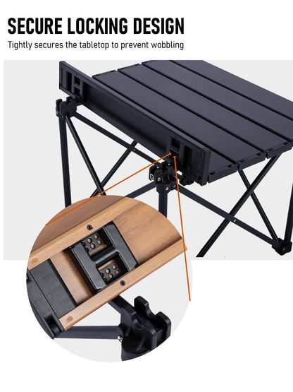 WildCall Ultralight Camping Table, Compact Aluminum Folding Beach Table with Carry Bag for Outdoor, Picnic BBQs, and Cooking