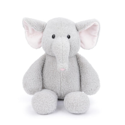 WEIGEDU Elephant Teddy Bear Stuffed Animals Plush Elephant Toys with Pink Ears Nose for Girls Boys Kids Babies Shower Bedtime Gifts, 15.7"