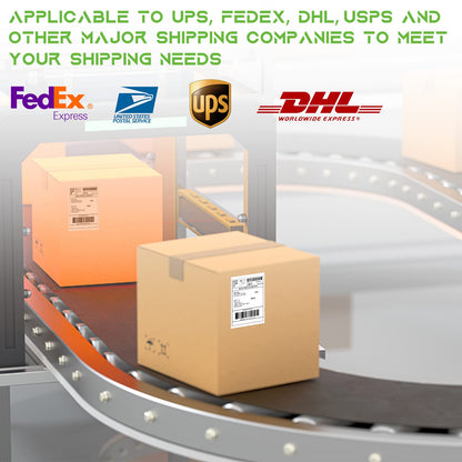 MFLABEL 4x6 Direct Thermal Shipping Labels - 12 Rolls of 450 Labels/Roll, Compatible with Zebra 2844/ZP450/ZP500/ZP505, USPS/FedEx/UPS/Amazon Shipping, Smudge-Resistant & Permanent Adhesive