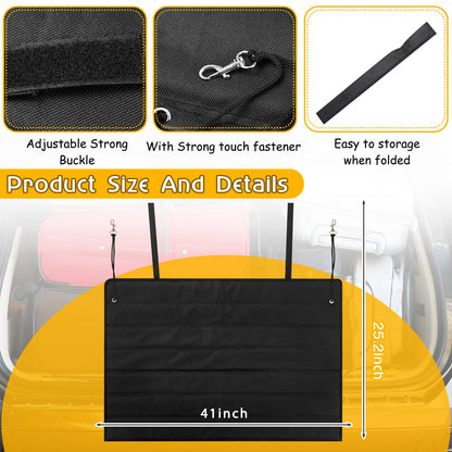 Tinideya Large Rear Bumper Protector for Cars 41 x 25 Inch Bumper Guard Foldable Protective Mat Dog Blanket Cargo Liner Preventing Scratches While Unloading and Loading for SUV Van Truck Vehicle