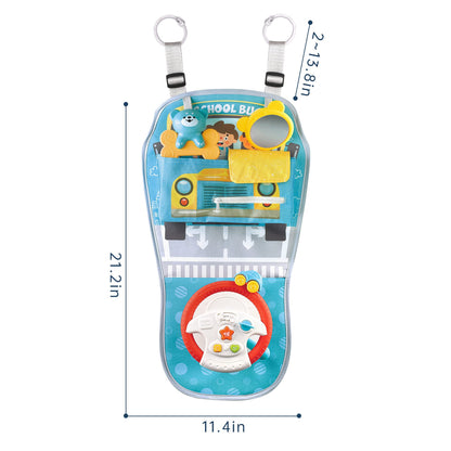 Caterbee Baby car seat Toys with Steering Wheel Center for Long Journeys (Car)