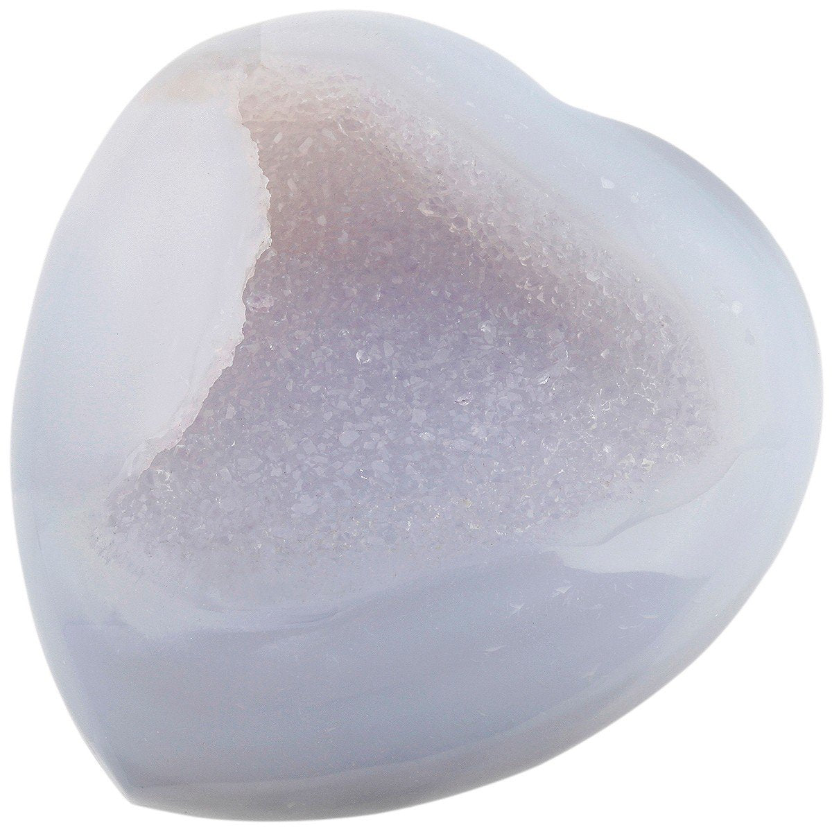 Rockcloud Healing Crystal Agate Druzy Geode Heart Love Carved Palm Worry Stone Chakra Reiki Balancing