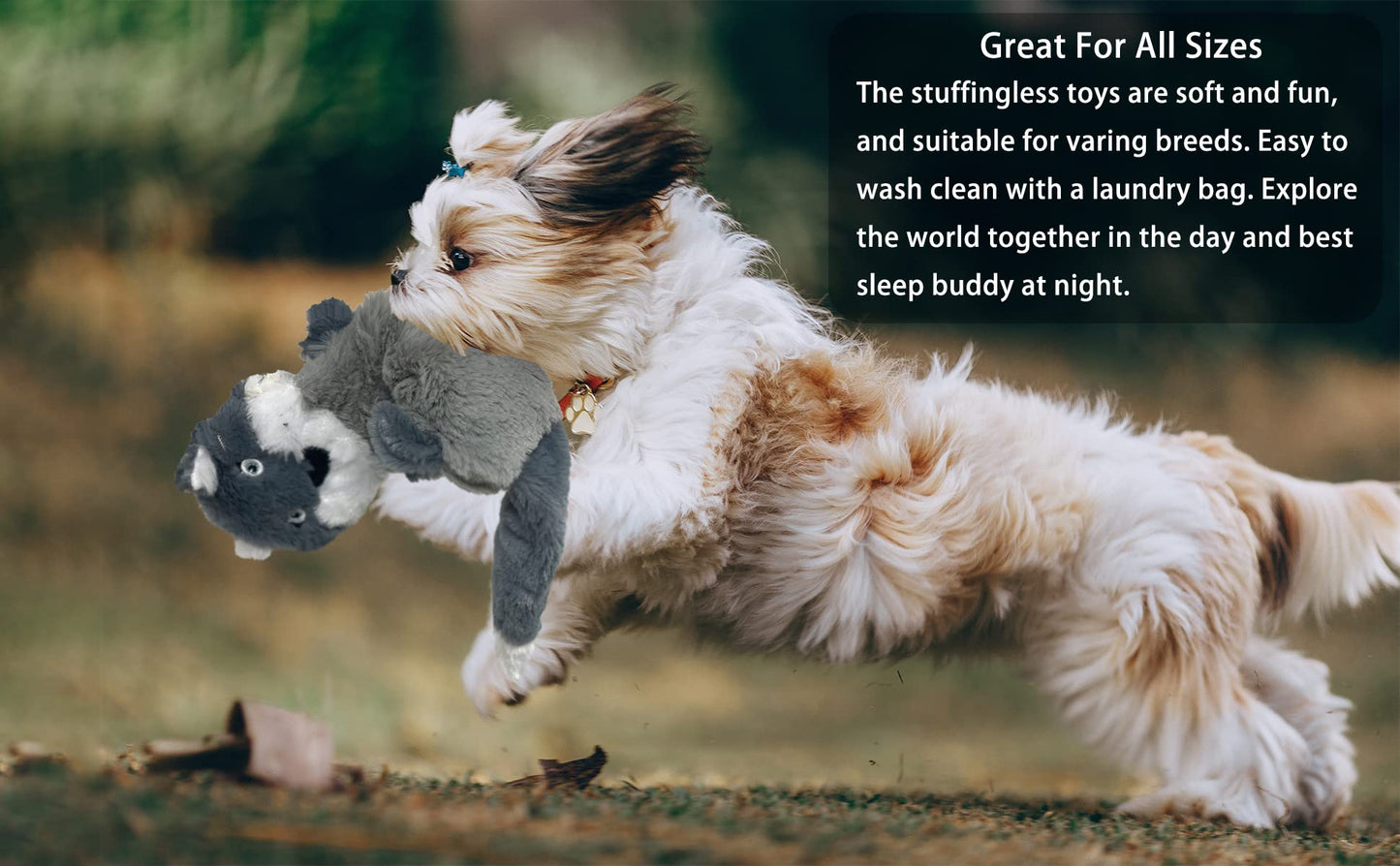 Jalousie 5 Pack Stuffingless Dog Crinkle Paper Toys Dog Toy Dog w/Durable Liner No Stuffing Dog Toy - Dog Toys for Pets Dogs No Stuffing Dog Crinkle Sound Toy for Medium Large Dogs