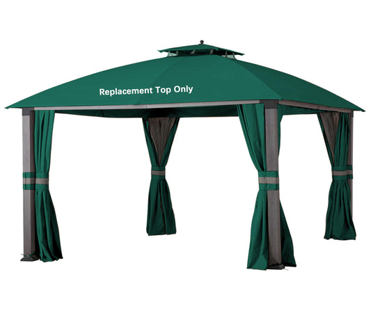 JANCANOPY 10X12 Replacement Gazebo Top for Eagle Brooke Gazebo Model A101007600, A101007603, A101007604, (Forest Green)