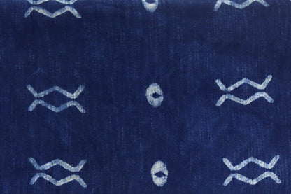 Trade Star 100% Cotton Throw Blanket Indigo Throw Blanket Handloomed Cotton Throw Mudcloth Designer with Tassels Handmade Premium Quality (50X70 INCHES Indigo Zen)