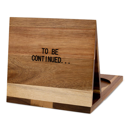 3HQ Wooden Book Stand for Reading Rest, Acacia Triangle Book Holder with Cup, Glasses, Pen & Phone Holder, Book Nook Reading Valet for Book Lover Gifts