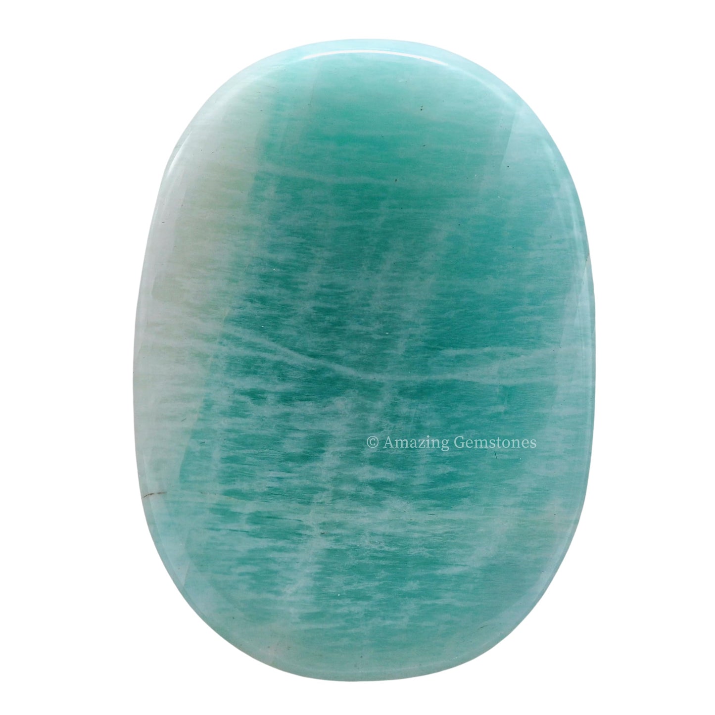 Amazing Gemstone Amazonite Worry Stone Crystals and Healing Stones for Stress Relief Gifts - Piedra Crystal Fidget for Meditation, Relaxation - Unique Stocking Stuffers and Birthday Gifts