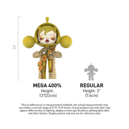 POP MART MEGA α SKULLPANDA 400% Van Gogh Museum Sunflowers, Toys for Mordern Home Décor, Collectible Art Toy