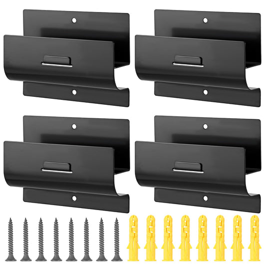 mekueeex Heavy-Duty Ladder Hanger-Wall Mount Ladder Hooks for Ladder Storage-Wheelbarrow Hangers for Garage Wall-4 Pack(4 P)