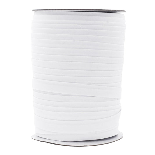 Mandala Crafts 55 Yards 1/2 Inch White Double Fold Bias Tape for Sewing - Bias Binding Tape for Quilting Binding, Hemming, Seam, and Fabric Piping