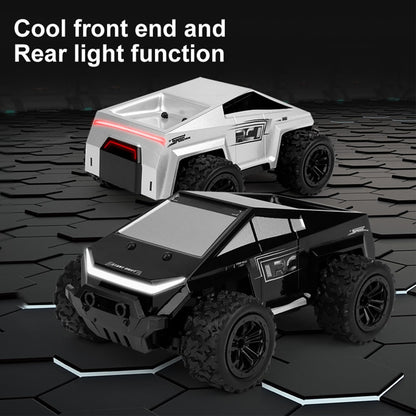 RC Car,1/20 Rc Monster Truck Cyber Toy,Off-Road Pick-up,2WD RC Truck for All Terrain,2.4GHz Vehicles,Equipped with 2 Rechargeable Batteries，Can be Connected to a Mobile Phone for Control (Silvery)