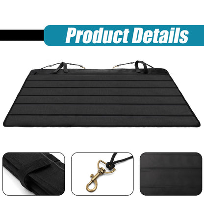 Yesland Large Bumper Guard for Cars, 37 x 25 in Car Rear Bumper Protector, Foldable Universal SUV Trunk Mat, Cargo Liner Floor Mats for Preventing Scratches While Loading/Unloading, Black