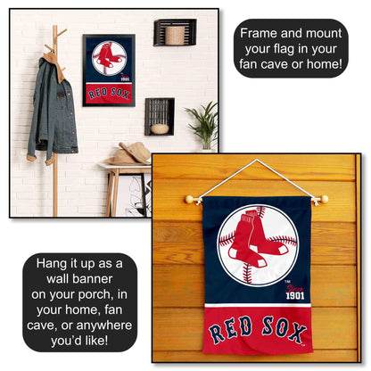 WinCraft Boston Red Sox Retro Vintage Throwback Double Sided Garden Flag