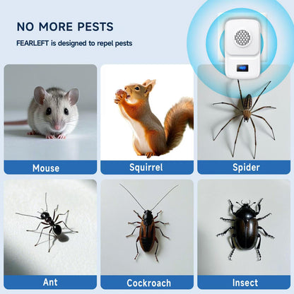 Ultrasonic Repellen Indoor Insect Repeller, Insect Control, Repellent Roach, Mouse, Bugs, Mosquito, Mice, Spider, Ant (6 Pack)