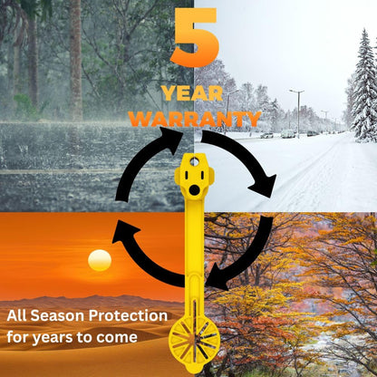Prong Shield Outdoor Weatherproof Plug Cover - Extension Cord Waterproof Protector Covers for 120v Electric, 3 Prong Male End Weather Proof Exterior Ends Caps for Outside Electrical Plugs (20,Orange)