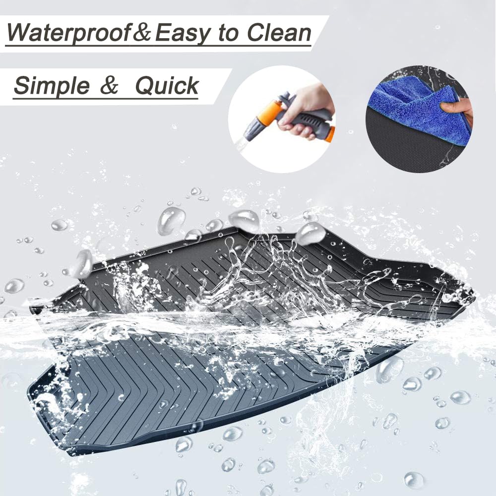Grand Cherokee Cargo Liner，All Weather 3D Durable Waterproof Rear Cargo Trunk Tray Floor Mat Protector Compatible with Jeep Grand Cherokee 2011-2021 ，2022 WK Models,Not for 2021-2022 L or 4XE Models