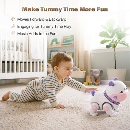 great dachong Baby Toys for 6-12 Months: Musical Crawling Dog Toy with Dancing, Recording & Lights, First Birthday Gift for Boys & Girls, Tummy Time Sensory Toy for Toddlers 1-3