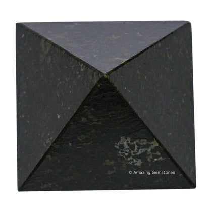 Amazing Gemstone Nuummite Pyramid Crystal Healing Stones - 1.5" Great Pyramid Figurine of Natural Stone Pyramid for Meditation, Reiki, Chakra Balancing and Crystal Pyramids Grid