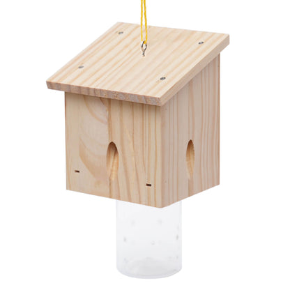 Carpenter Bee Trap for Outside - Pentroof Style Nature Hanging Wood Carpenter Bee Traps Outdoor - Best Bee Trap - Insect Traps with Removable Vault (1 Pack)