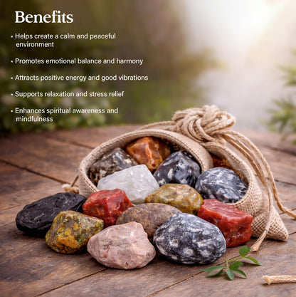 Crocon 1LB Exclusive Assorted Rough Bulk Natural Stone Raw Gemstone Tumbling Cabbing Polishing Gem Mining Chakra Balancing Reiki Healing Good Luck Gift Home Office Decor
