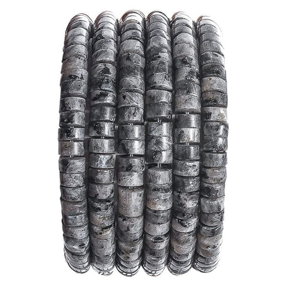 Natural Spectrolite Stone Spacer Beads 6x3mm 38cm/str Flat Round Loose Semi Gemstone Caps for Making Bracelets Necklace