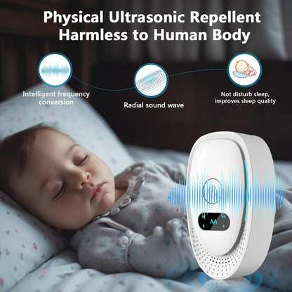 Ultrasonic Pest Repeller 6 Pack – Electronic Pest Repeller Plug in with 3 Modes – Indoor Ultrasonic Rodent & Insect Repellent for Home, Kitchen & Basement – Chemical-Free Pest Control Device