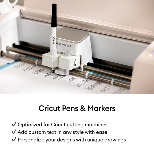 Cricut® Dual-Sided Markers, Ultimate Marker Set (22 ct) - 1.0mm Marker Tip + 0.4mm Fine Point Pen Tip - For use with Maker, Explore, & Venture Machines
