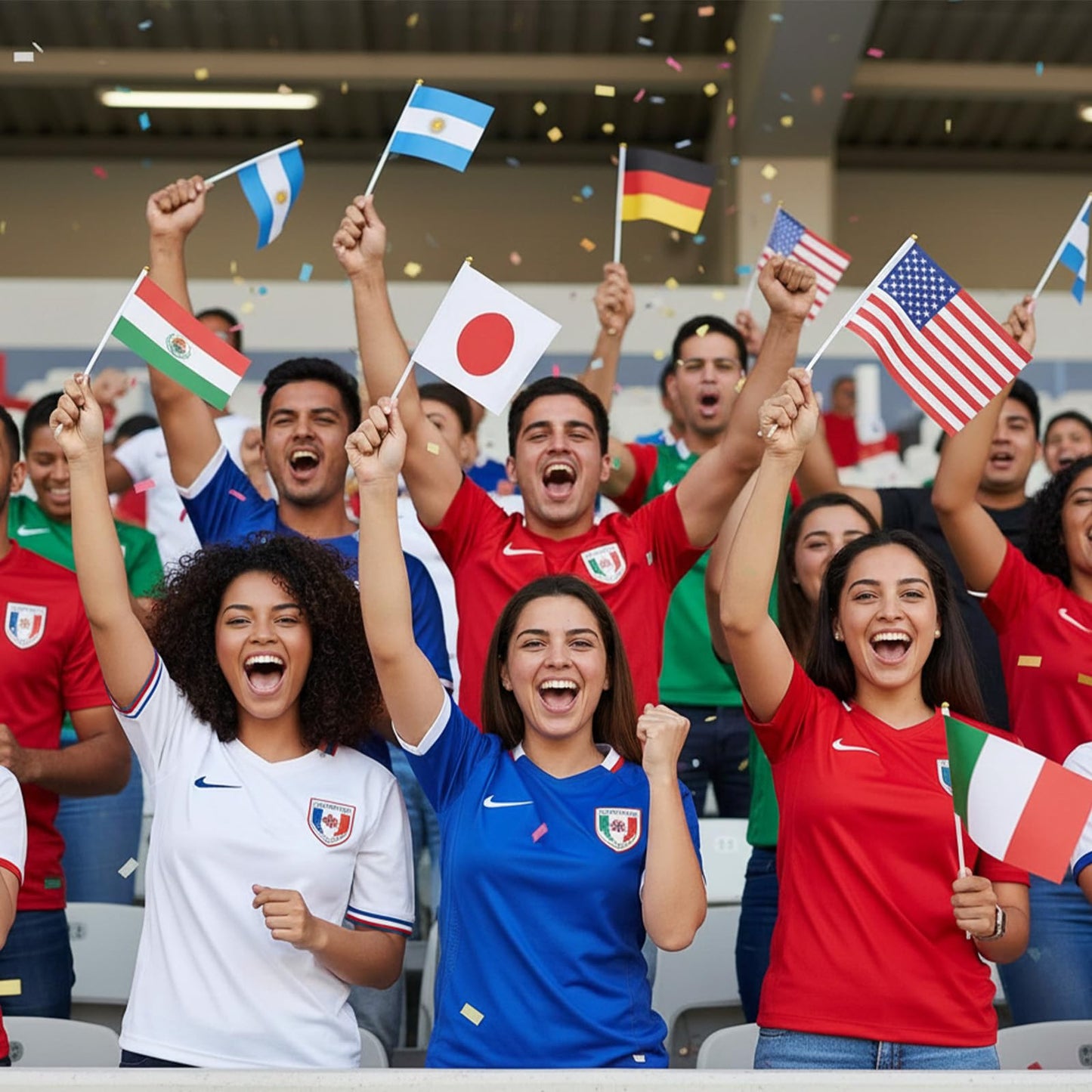 100 Countries International Flags of the World Mini Hand Held Flags Stick National Small Banner on Stick Party Decorations for Sports Events,World Cup,Olympic Festivals Celebration 2026 5x8 Inch