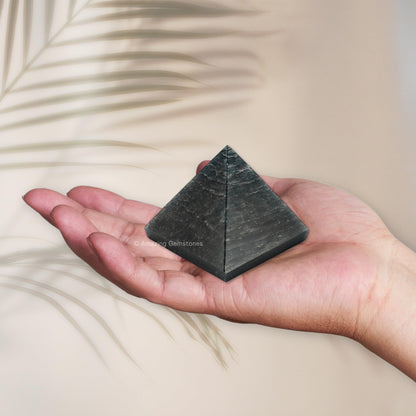 Amazing Gemstone Blue Aventurine Pyramid Crystal Healing Stones - 1.5" Great Pyramid Figurine of Natural Stone Pyramid for Meditation, Reiki, Chakra Balancing and Crystal Pyramids Grid