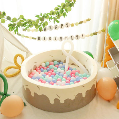 TRENDPLAY Plastic Balls for Ball Pits - Pack of 50 Hollow Balls- Safe and Exciting Playtime - Perfect for Baby Pools, Birthday Party Decoration (Pink Blue Green)