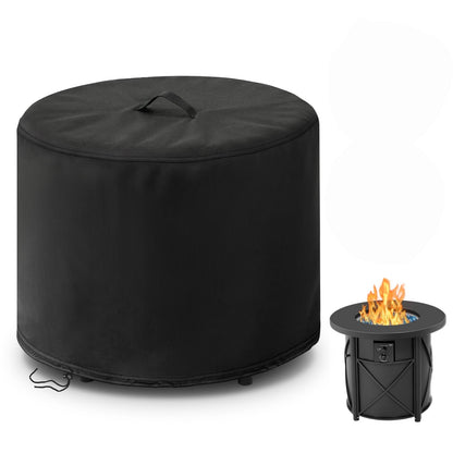 POMER Fire Pit Cover,30inch Round Fire Pit Cover for BALI OUTDOORS Gas Firepit Table Waterproof Propane Gas Fire Pit Column Cover - 30" D x 25" H