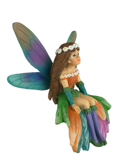 GlitZGlam Daisy The Gorgeous Miniature Fairy for Your Fairy Garden/Miniature Garden