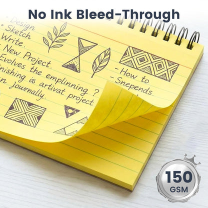 Koogel 400PCS Index Cards, 4x6 Large Index Cards with Key Rings for School, Flashcards Heavy Note Card with Waterproof Covers for Studying Learning College Office Home Supplies, 8 Colors