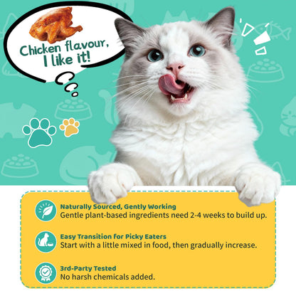 Natural Allergy Relief for Cats, Cat Itchy Skin Allergy Relief - Omega 3 & Probiotic for Allergies Cats, Cat Itch Relief - Skin & Coat Health, Immune Support, Seasonal Allergies - Chicken Flavor