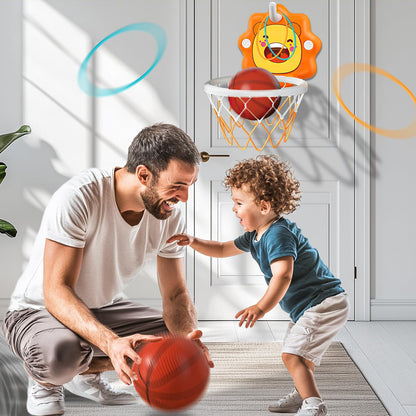 Toddler Kids Basketball Hoop Indoor Toys Gifts,Scoreboard Portable Design Adjustable Height,Christmas Birthday Baby Toddler Kids Boys Small Mini Basketball Hoop Gifts Toys for 3 4 5 6 Year Old