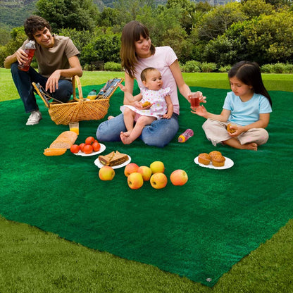 House, Home and More Outdoor Turf Rug - Green - 10 Feet X 15 Feet