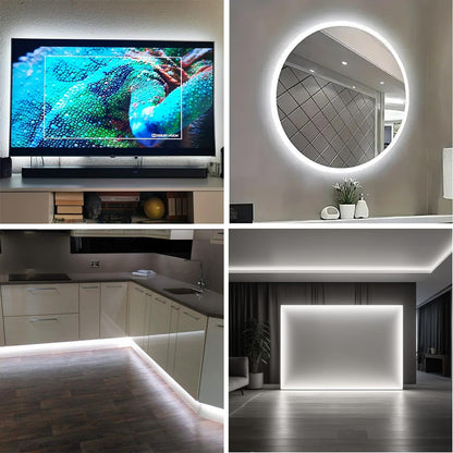 XINGZHI 3.28FT White Neon Light Strip, 5V USB White Led Strip Lights with Touch Controller, Flexible Neon Rope Light for Bedroom, Party, Home Decor, Poster Lights