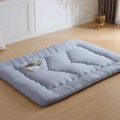 Ingdgnoso Japanese Floor Mattress, 3.5" Thicken Futon Mattress Tatami Mat, High Density Foam Support for Adult Kids Sleep, Portable Futon Sofa Bed for Camping, Pet Mat, Twin 80"x 39"（Silver Gray）