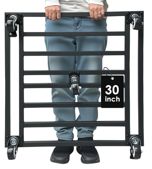Hongsane 30" Plant Caddy with Wheels Heavy Duty,Extra Large Metal Rolling Plant Stand with 5 Caster 900 Lbs Load Capacity,Square Plant Dolly for Large Pots,Planter Rollers for Indoor Outdoor Use
