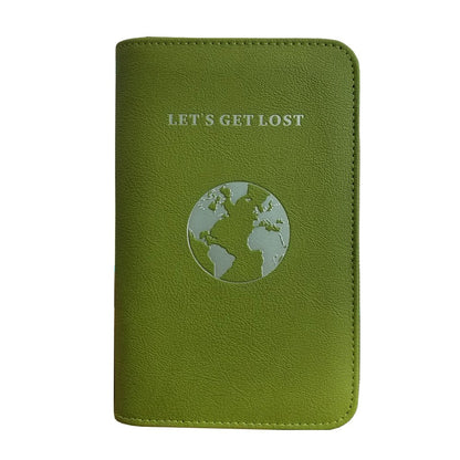 Phone Charging Passport Holder with Removable Fast Charging Power Bank that holds money, cards, phone, travel docs- RFID Blocking - Compatible with All Phones - Travel Accessories (Olive)