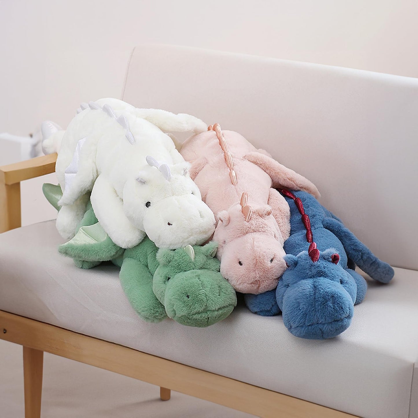 YOUBLEK 40In 5Lb Weighted Stuffed Animals,Cute Plush Dragon,Weighted Stuff Dinosaur Toy for Kids Adult Gift or Decoration (5lb, Green)