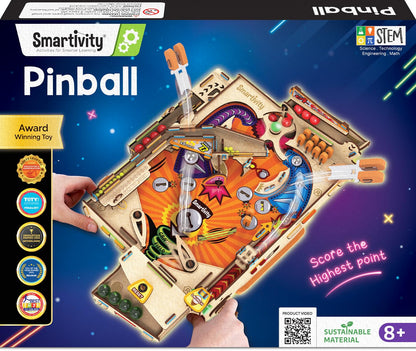 Smartivity DIY Pinball Machine for Kids 8-14 Years Old | Global Award Winning Arcade Game | Build Your Own Pinball I Birthday Gift for Smart Kids | STEM Toy for Boys & Girls