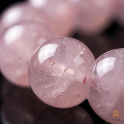 Trrystals Rose Quartz Bracelet for Men & Women | Natural 8mm Healing Crystal Beads | Love, Self Love, Emotional Healing & Relationship Harmony Stone Bracelet | Meditation Yoga Spiritual Jewelry.