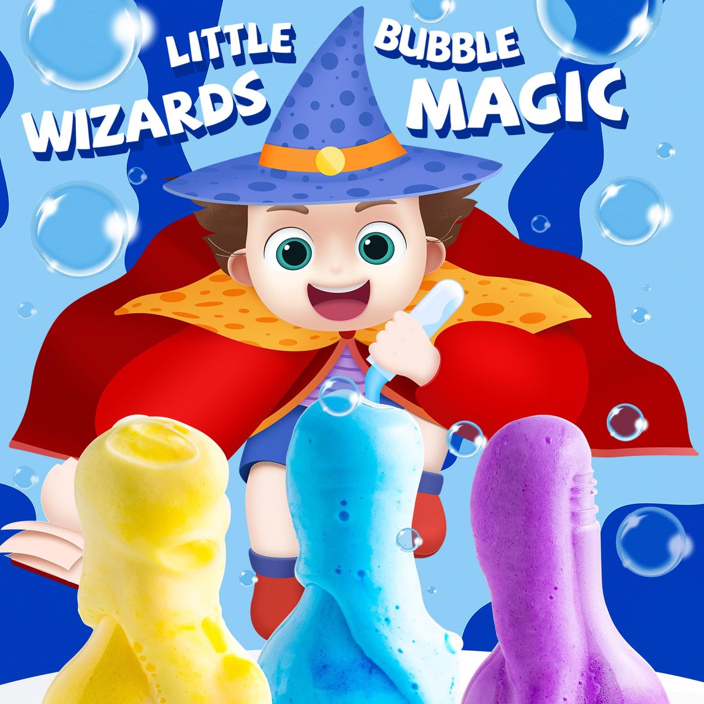 CLOUQUAR Kids Bath Bomb Potions, 6 Pack Non-Toxic Fizzy Bubble Bath Explosions, Colorful Burst Bath Potions for Kids, Scientific & Magical Bath Time Buddy, Fun & Educational Bubble Bath