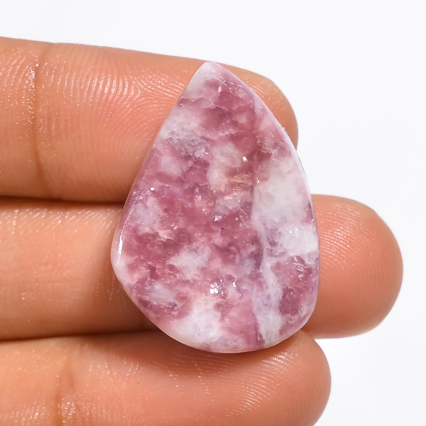 Amazing Gemstone Pink Lepidolite Druzy Raw Crystals and Healing Minerals Stones, Natural Rocks for Wire Wrapping, Tumbling and DIY Raw Stones and Home Décor Crystals (1Piece)