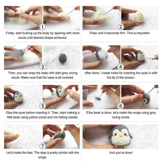 Joyeee Needle Felting Kit, Needle Felting Beginner DIY kit with 40 Colors Wool, Storage Case, Complete Needle Felting Tools Supplies, Needles Various Sizes, Scissors, Craft Animal Home Decoration