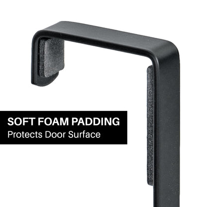 LYNK Professional® Home™ Over the Door Hooks - 9 Hook – Over the Door Coat Rack - Over the Door Hanger - Hanging Towels or Clothes - Bathroom, Bedroom, Laundry Room - Lifetime Ltd. Warranty, Black