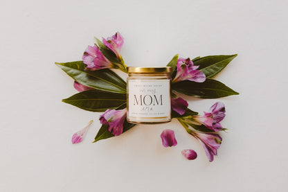 Sweet Water Decor in My Mom Era Candle - Jasmine, Rosemary, Sea Salt, and Honey Scented Candle - 9 oz Soy Candle in Clear Jar with 40+ Hours Burn Time - Mother's Day Gifts for Mom